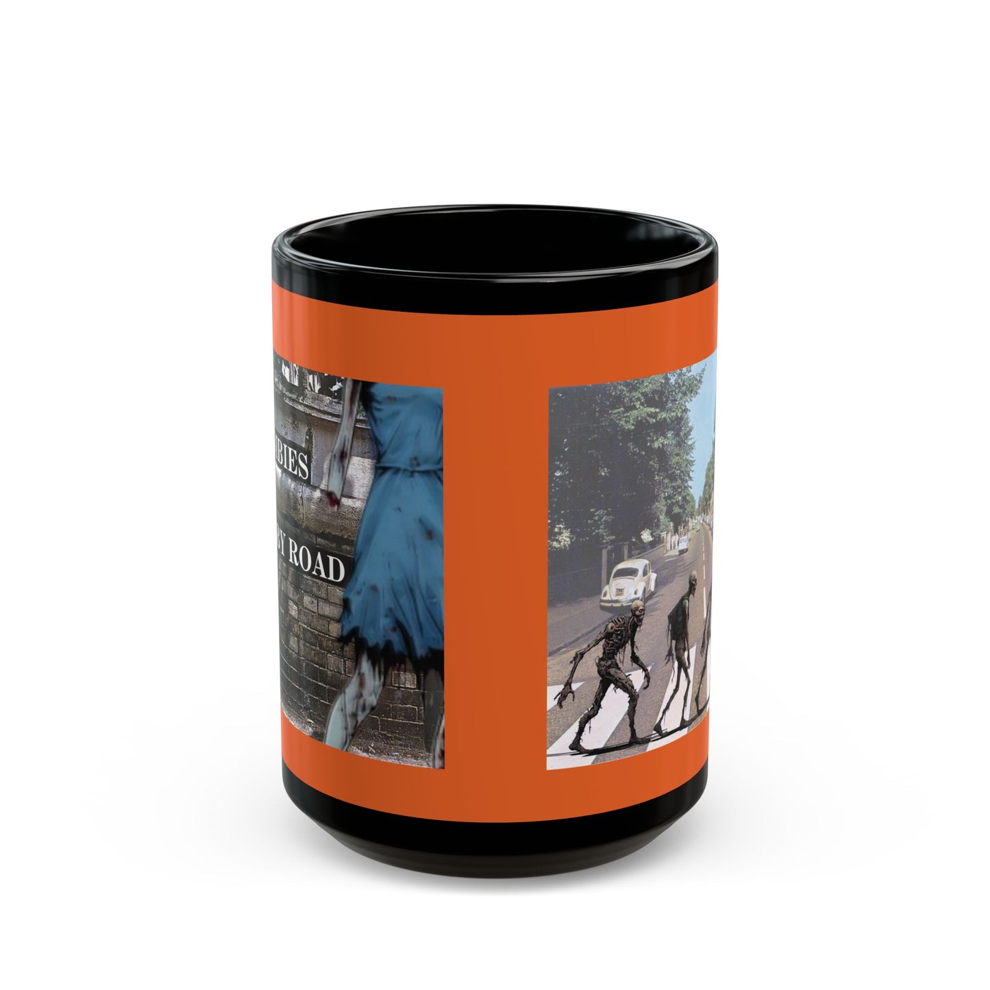 2-sided, Scabby Road Orange Mug by CreepyCrafts.boo