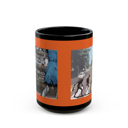 2-sided, Scabby Road Orange Mug by CreepyCrafts.boo