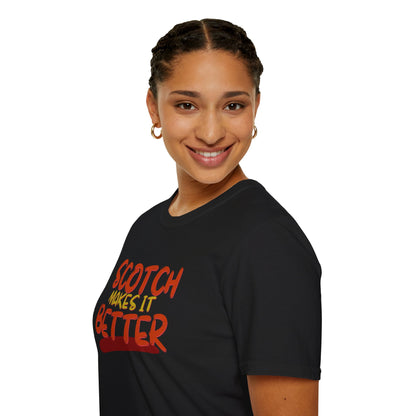 Scotch makes it better Dark colors Unisex T-Shirt by cypherpunkgear.com
