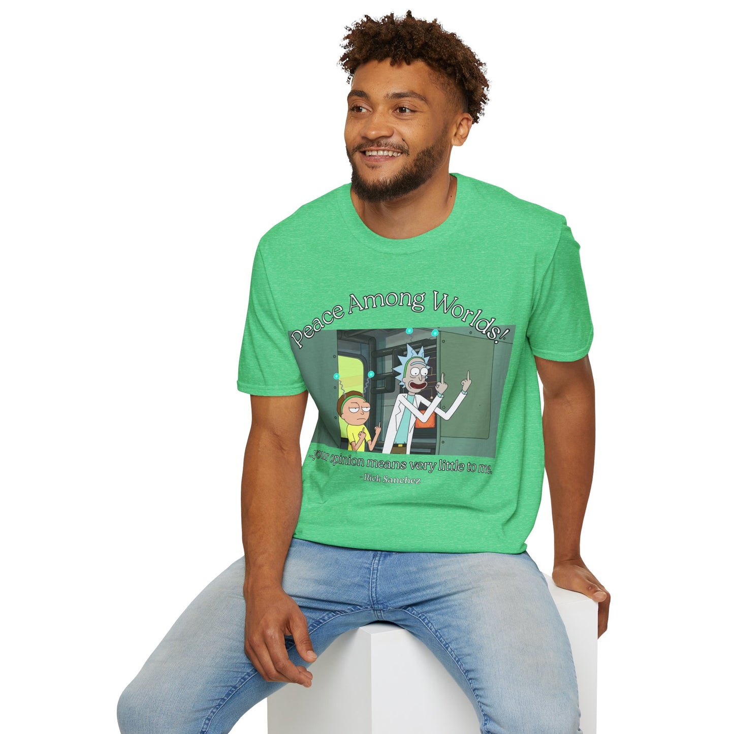 Peace Among Worlds! Dark colors Unisex T-Shirt by cypherpunkgear.com