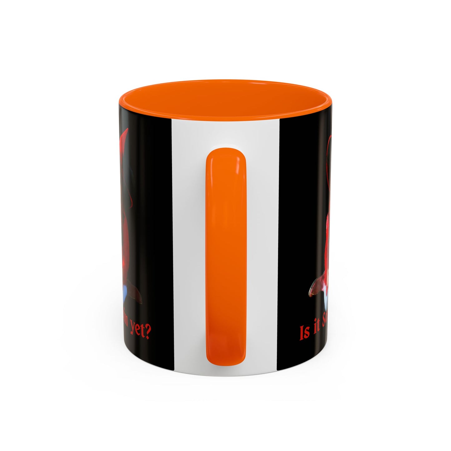 Is it Samhain yet? Black Accent Mug by CreepyCrafts.boo