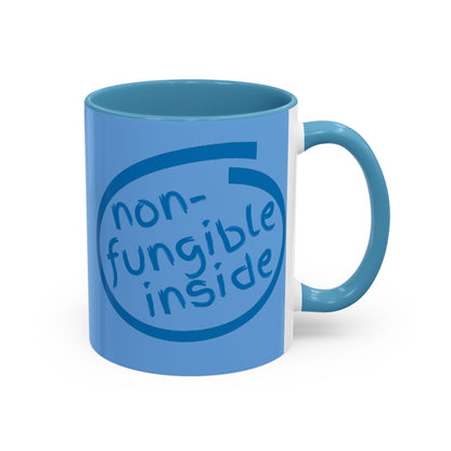 Non-Fungible Inside Light Blue Accent Mug by cypherpunkgear.com