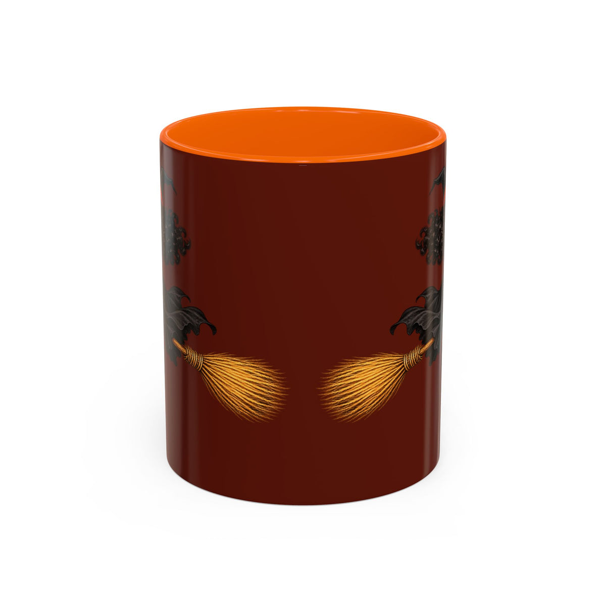 Velvet Vex Brown Accent Mug by CreepyCrafts.boo
