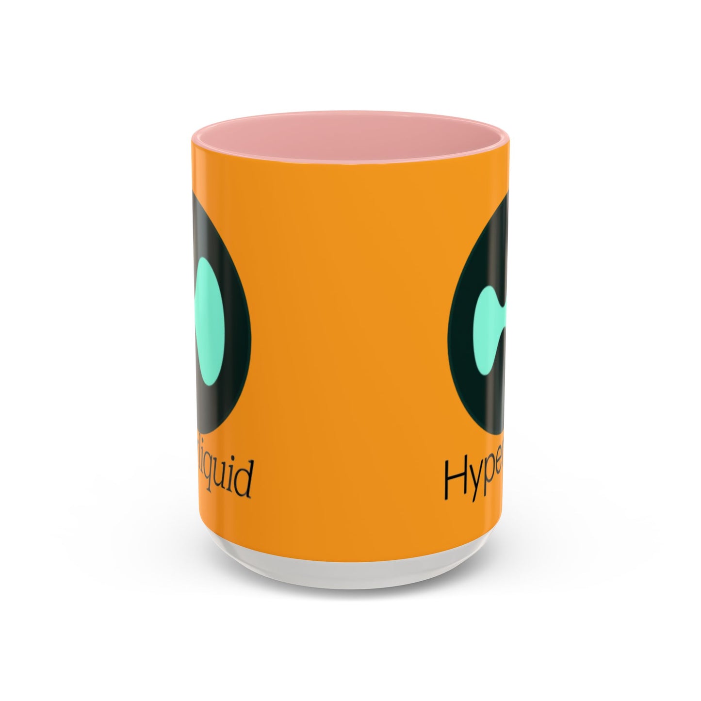 Hyperliquid Black font Orange Accent Mug by cypherpunkgear.com