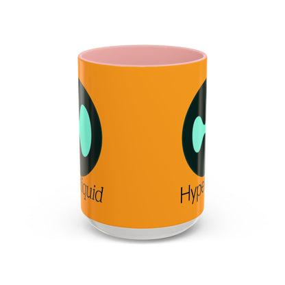 Hyperliquid Black font Orange Accent Mug by cypherpunkgear.com