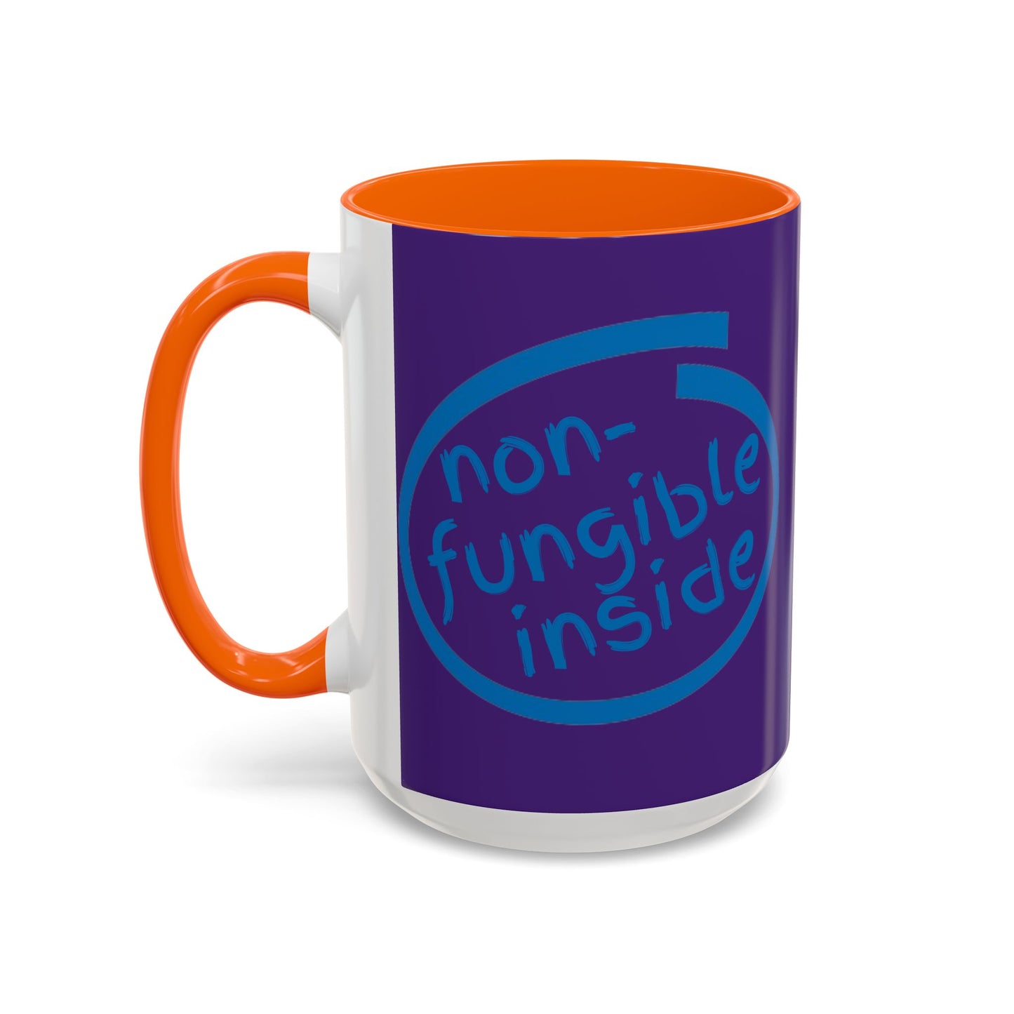 Non-Fungible Inside Purple Accent Mug by cypherpunkgear.com