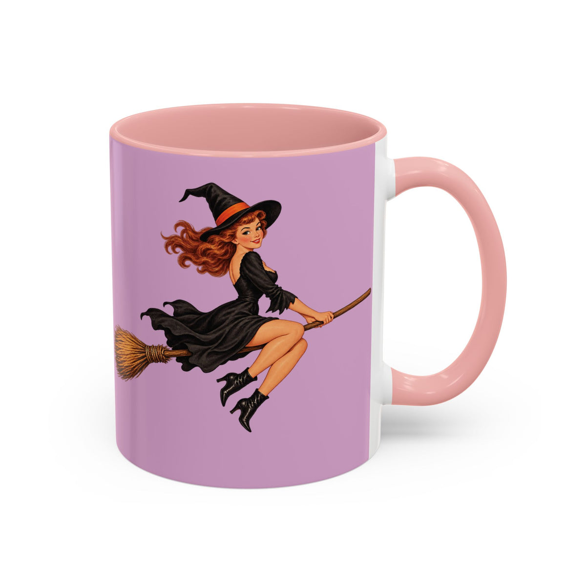 Hazel Hex Pink Accent Mug by CreepyCrafts.boo