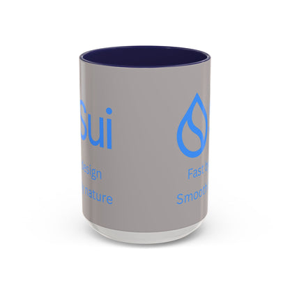 SUI Grey Accent Mug by cypherpunkgear.com