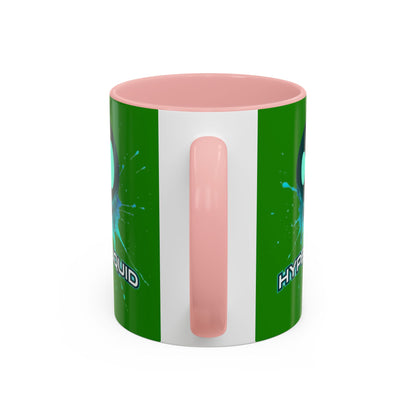 HYPE Drip Green Accent Mug by cypherpunkgear.com
