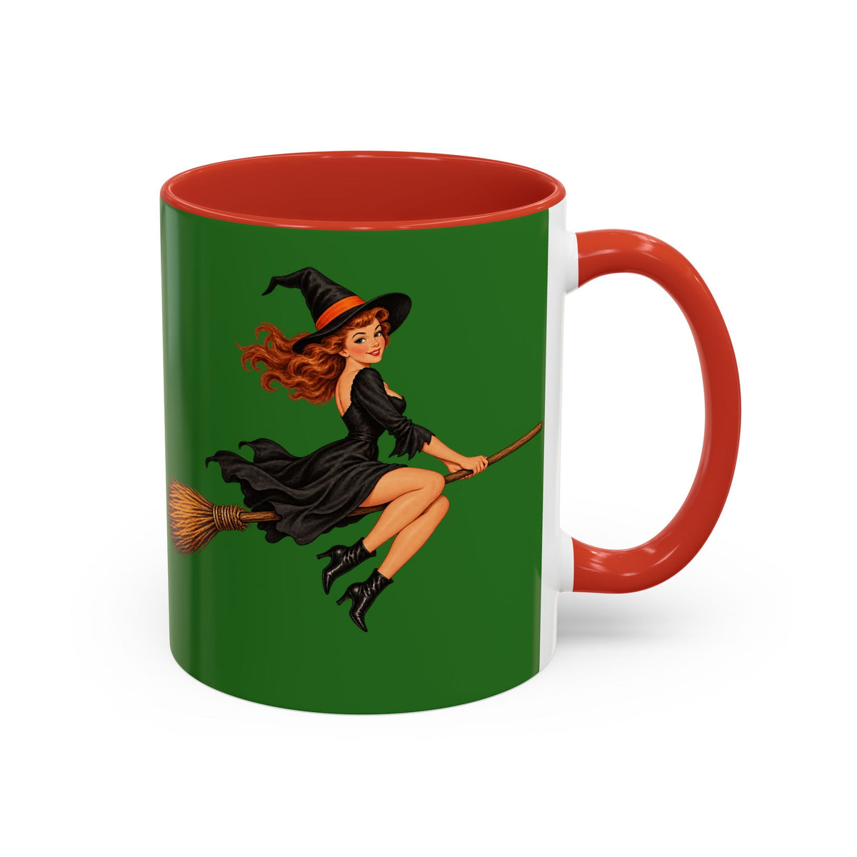 Hazel Hex Green Accent Mug by CreepyCrafts.boo