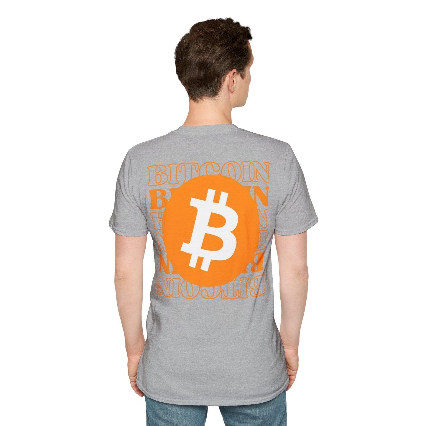 2-sided, Bitcoin, Bitcoin, Bitcoin (BTC) Light colors Unisex T-Shirt by cypherpunkgear.com