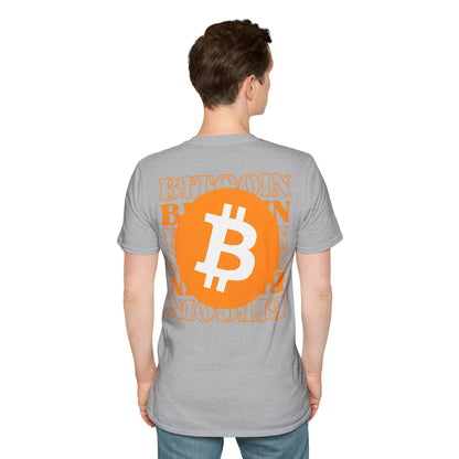 2-sided, Bitcoin, Bitcoin, Bitcoin (BTC) Light colors Unisex T-Shirt by cypherpunkgear.com