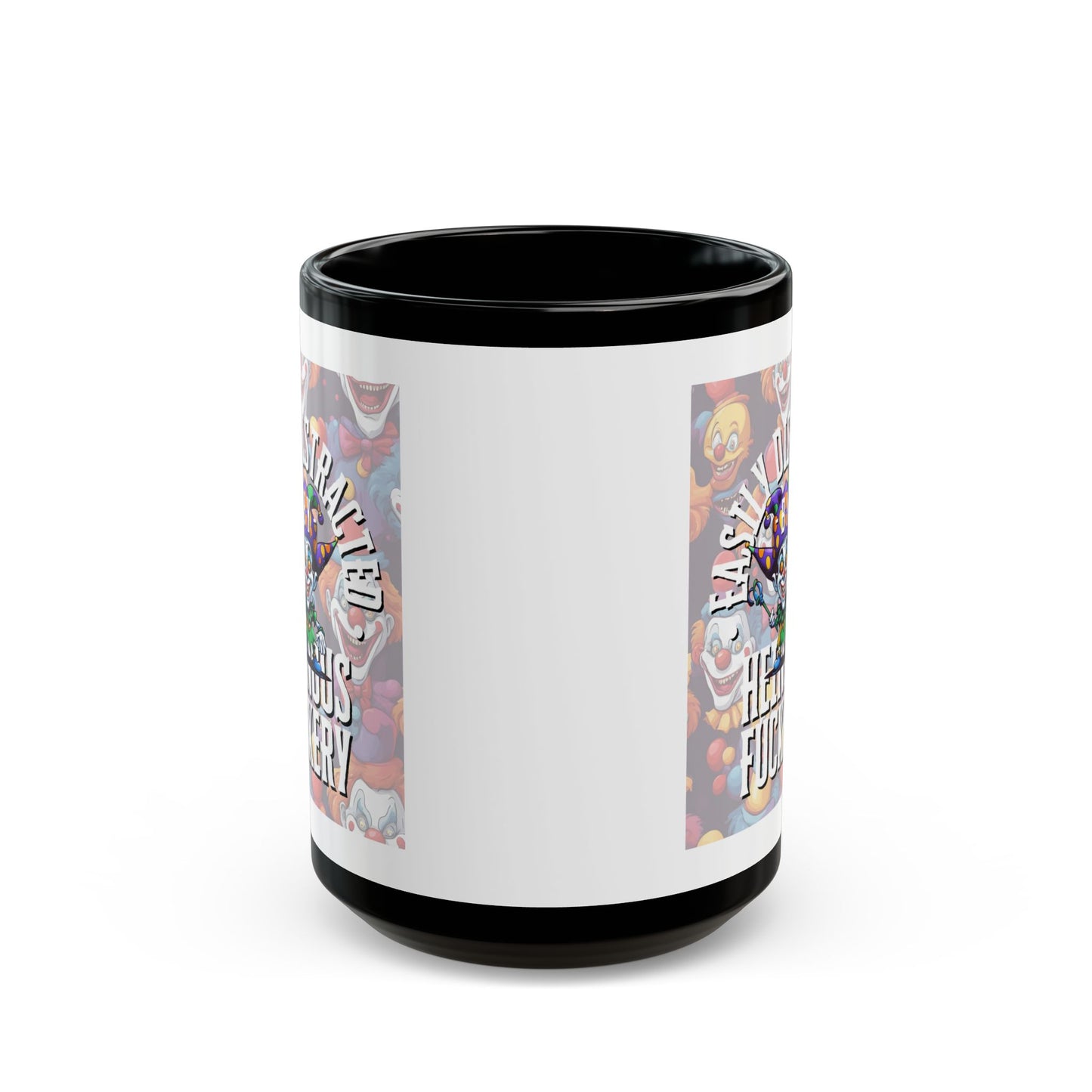 Easily Distracted by Heinous Fuckery Little Jinx White Mug by cypherpunkgear.com