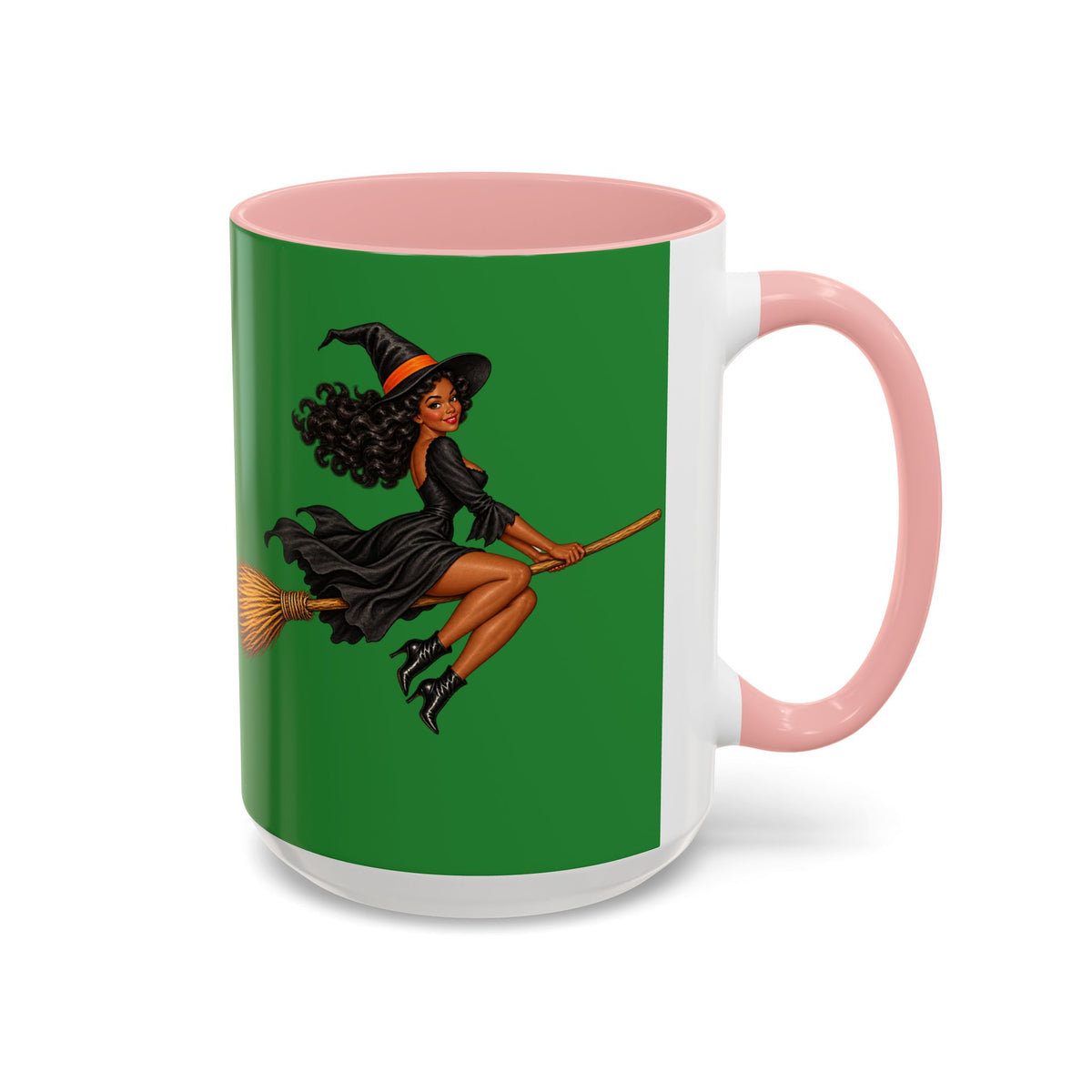Velvet Vex Green Accent Mug by CreepyCrafts.boo