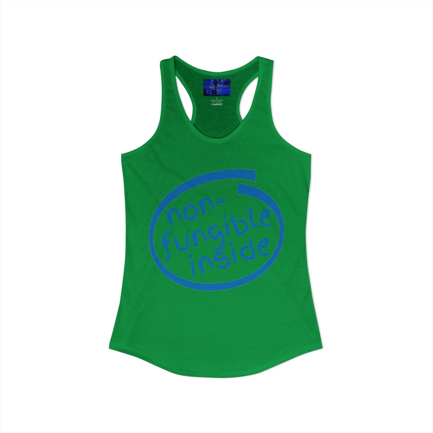Non-Fungible Inside Women's Racerback Tank Top by cypherpunkgear.com