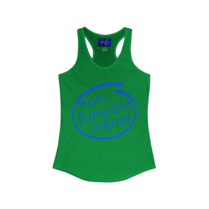 Non-Fungible Inside Women's Racerback Tank Top by cypherpunkgear.com
