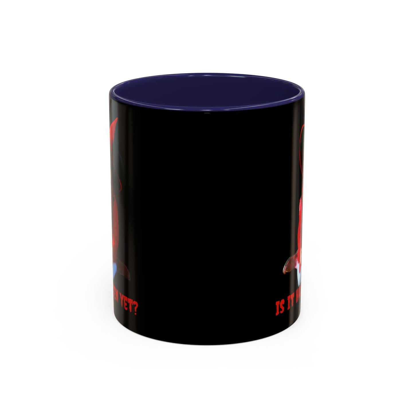 Is it Halloween yet? Black Accent Mug by CreepyCrafts.boo