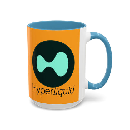 Hyperliquid Black font Orange Accent Mug by cypherpunkgear.com