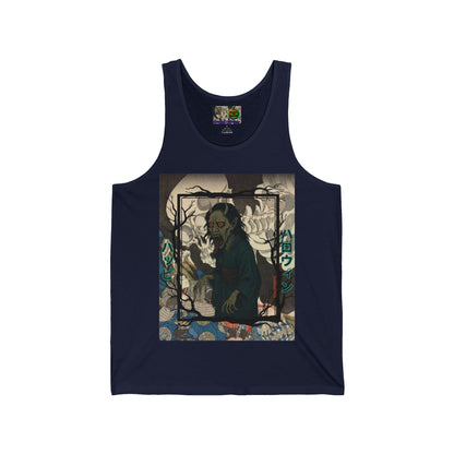 Yōkai Happy Halloween Unisex Jersey Tank Top by CreepyCrafts.boo