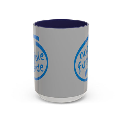 Non-Fungible Inside Grey Accent Mug by cypherpunkgear.com