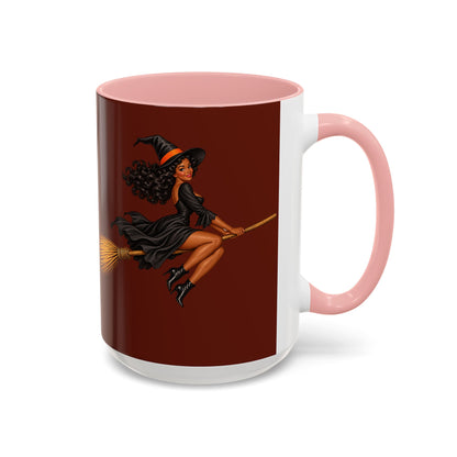Velvet Vex Brown Accent Mug by CreepyCrafts.boo