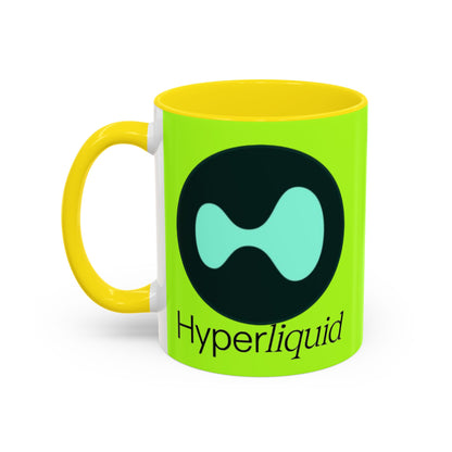 Hyperliquid Black font Green Accent Mug by cypherpunkgear.com