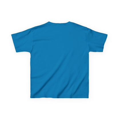 Happy Halloween Little Witch Purple font Kids Heavy Cotton™ Tee by CreepyCrafts.boo