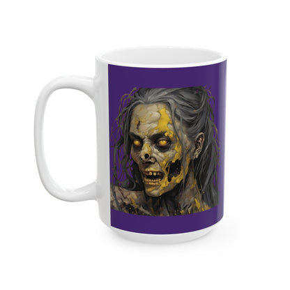 Rose Rottingham Has Risen Purple Mug by CreepyCrafts.boo