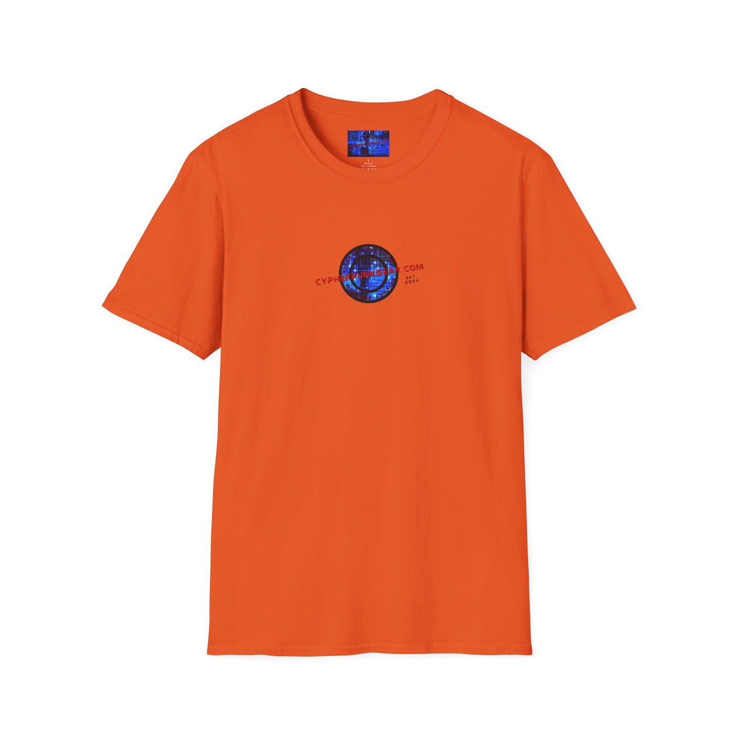 2-sided, cypherpunkgear.com Logo & Cityscape Light colors Unisex T-Shirt by cypherpunkgear.com
