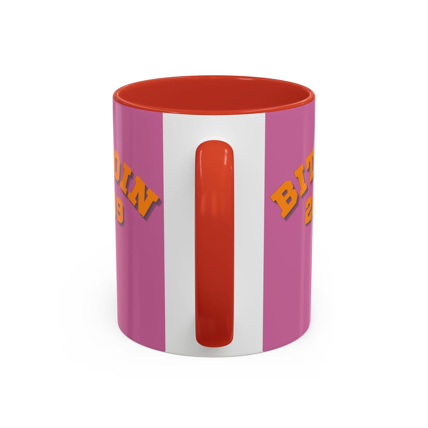 Bitcoin 2009 Pink Accent Mug by cypherpunkgear.com
