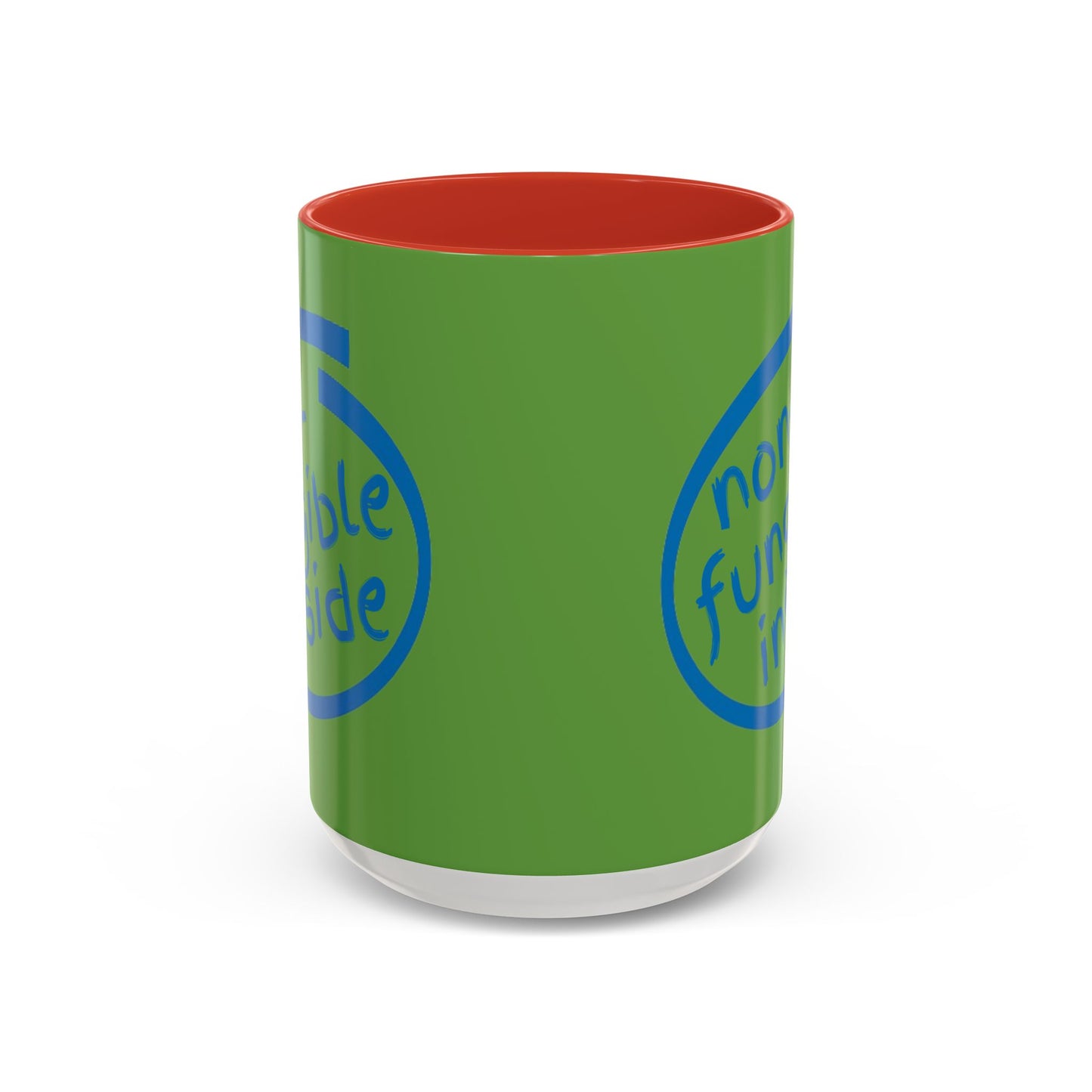 Non-Fungible Inside Green Accent Mug by cypherpunkgear.com