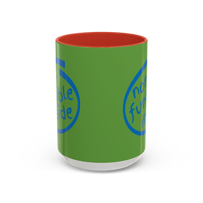 Non-Fungible Inside Green Accent Mug by cypherpunkgear.com