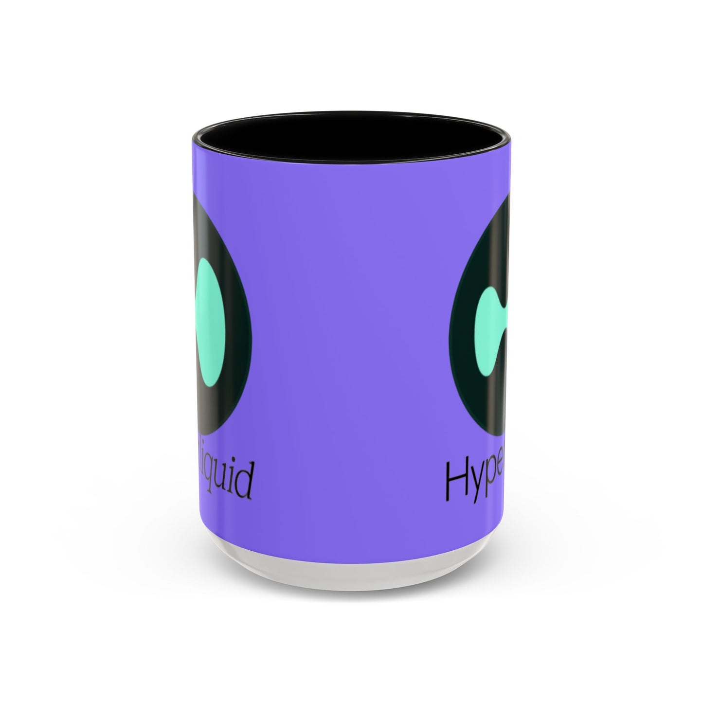 Hyperliquid Black font Light Purple Accent Mug by cypherpunkgear.com