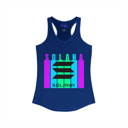 Solana (SOL) Freedom Women's Racerback Tank Top by cypherpunkgear.com