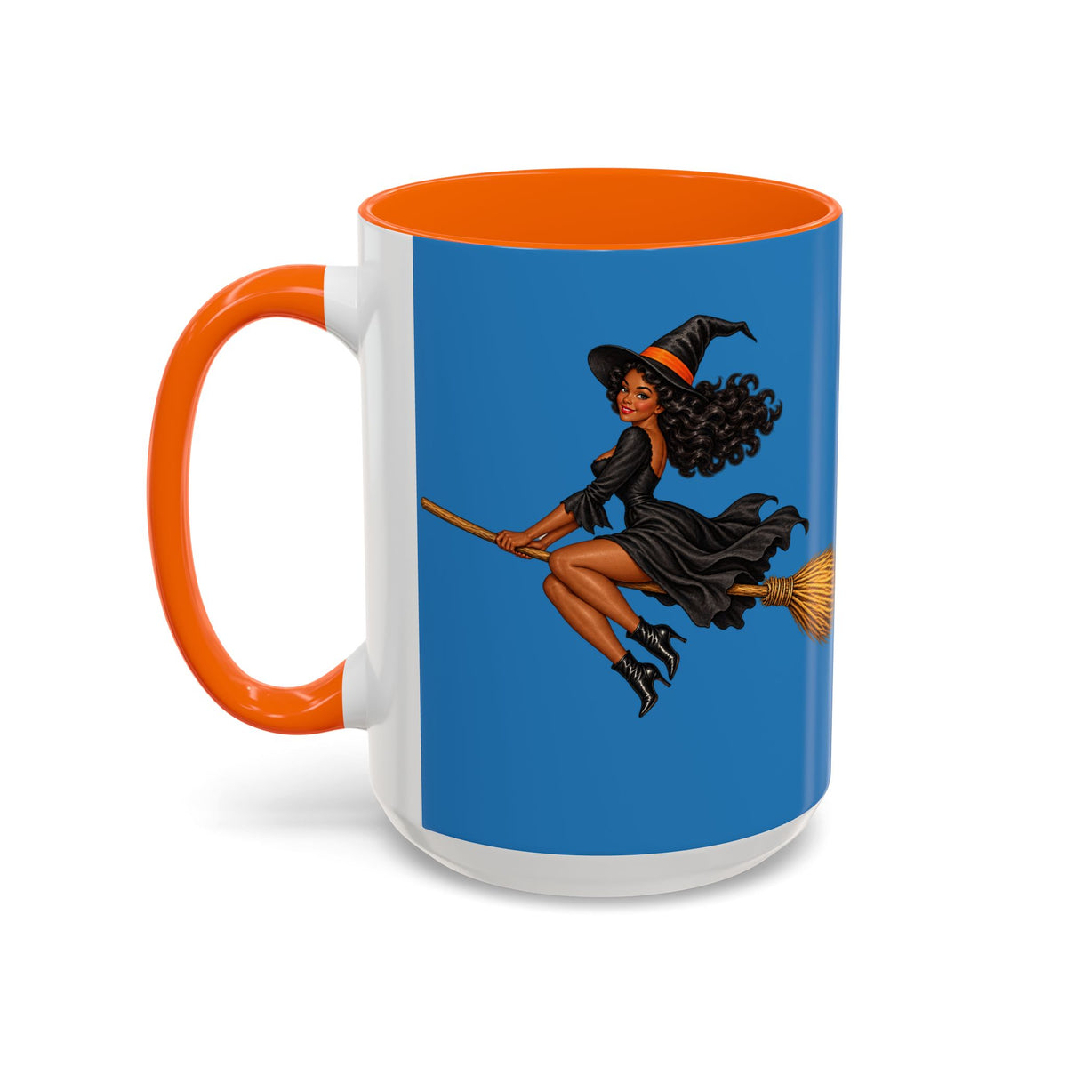 Velvet Vex Blue Accent Mug by CreepyCrafts.boo