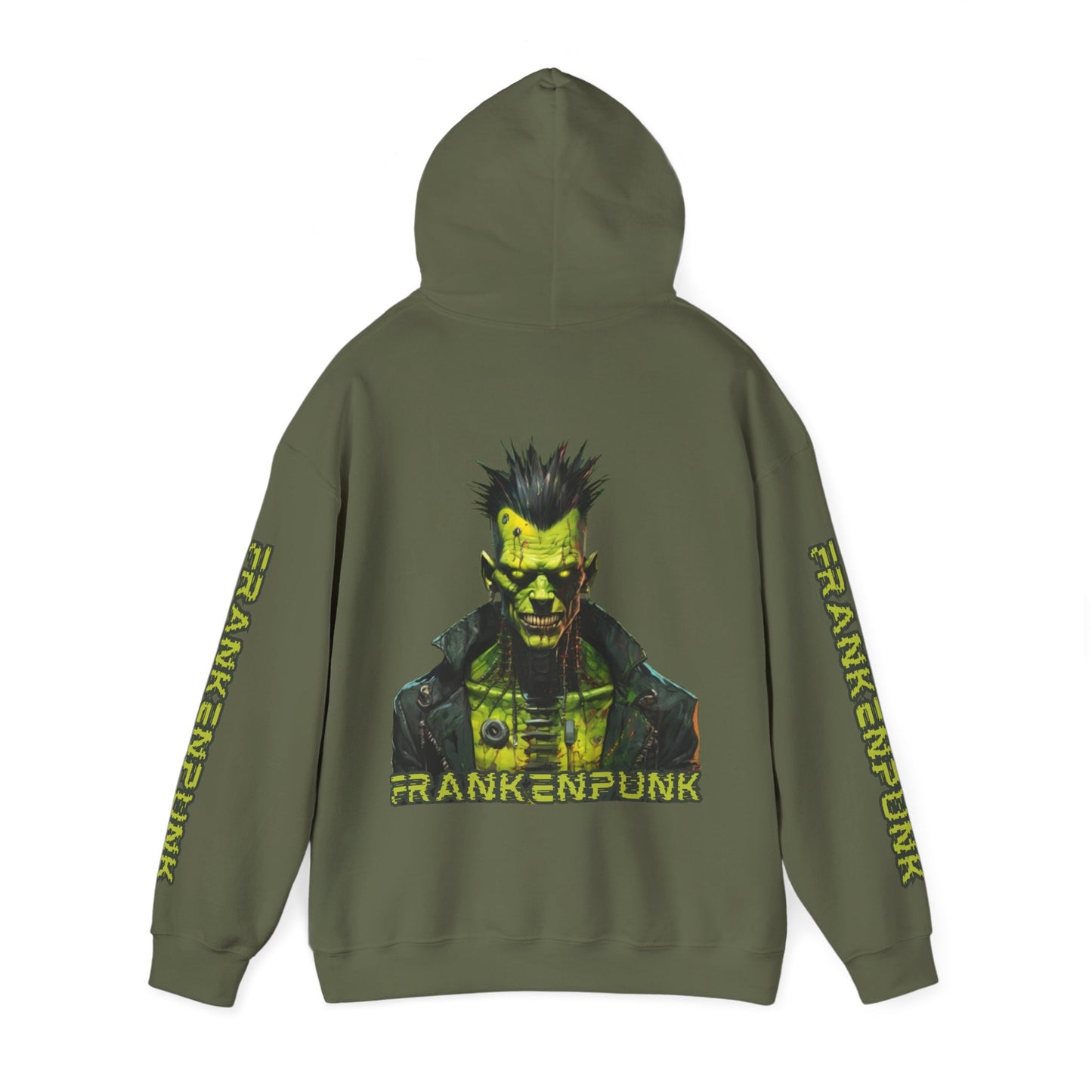 Frankenpunk Hoodie Unisex Hooded Sweatshirt by CreepyCrafts.boo