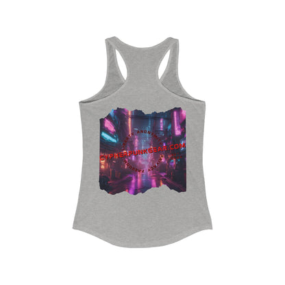 2-sided, cypherpunkgear.com Logo Women's Racerback Tank Top by cypherpunkgear.com