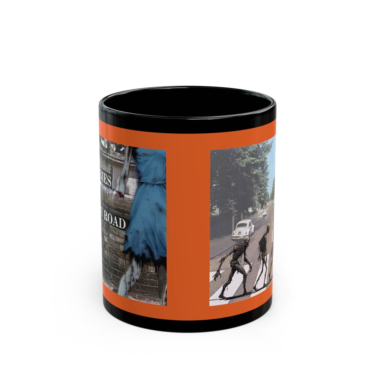2-sided, Scabby Road Orange Mug by CreepyCrafts.boo