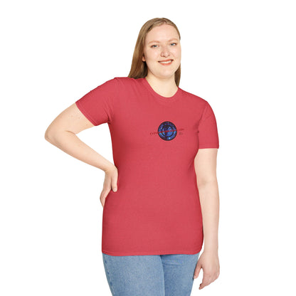 2-sided, cypherpunkgear.com logo Light colors Unisex T-Shirt by cypherpunkgear.com