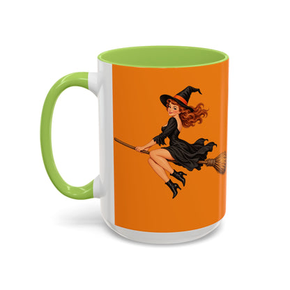Hazel Hex Orange Accent Mug by CreepyCrafts.boo