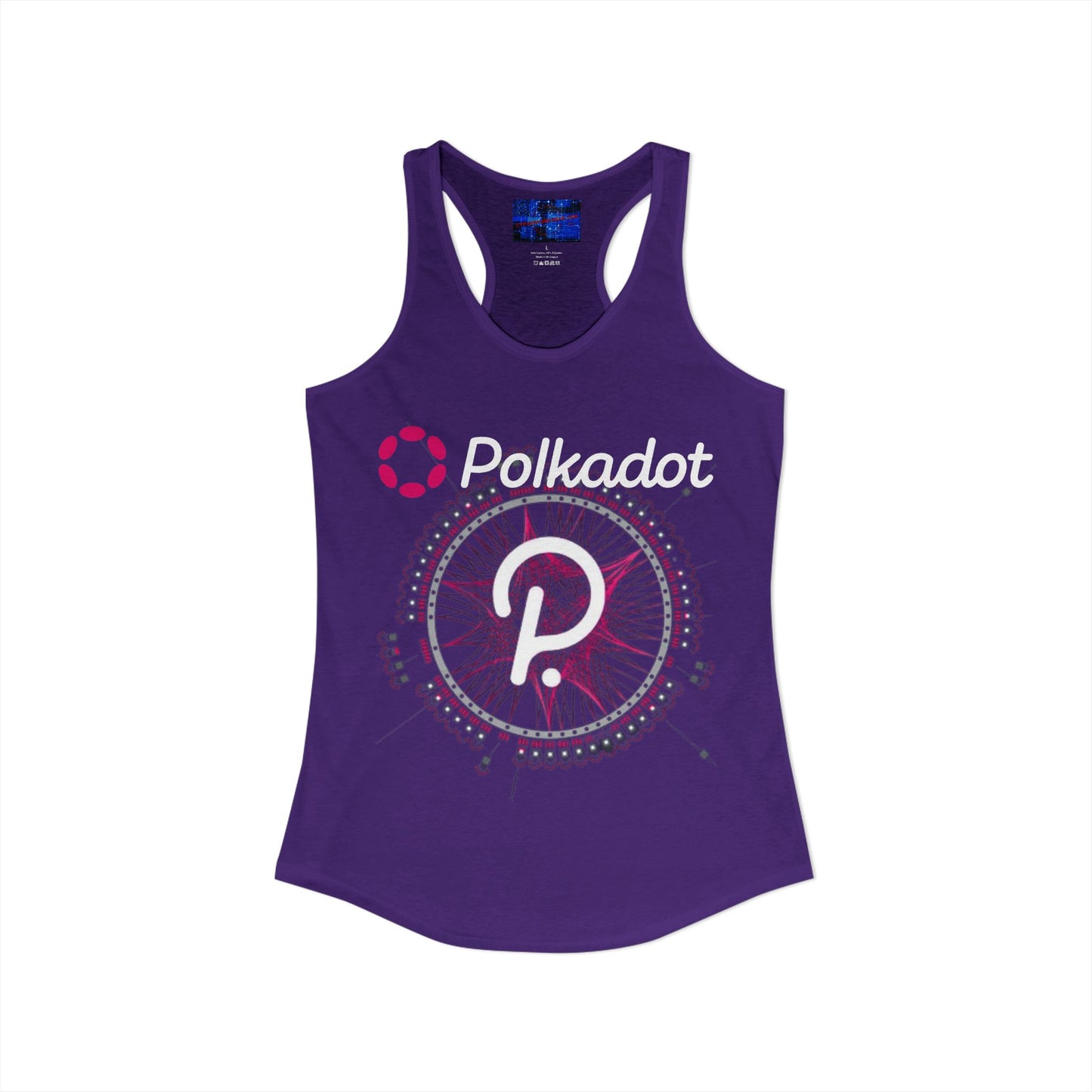 Polkadot (DOT) Women's Racerback Tank Top by cypherpunkgear.com