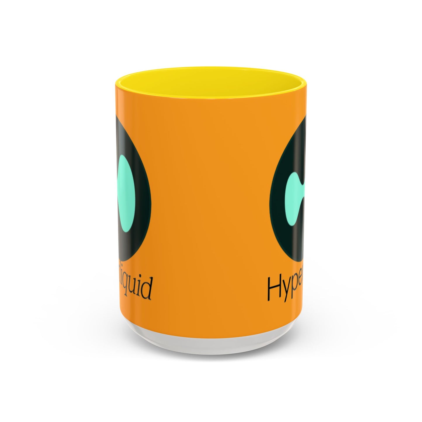 Hyperliquid Black font Orange Accent Mug by cypherpunkgear.com