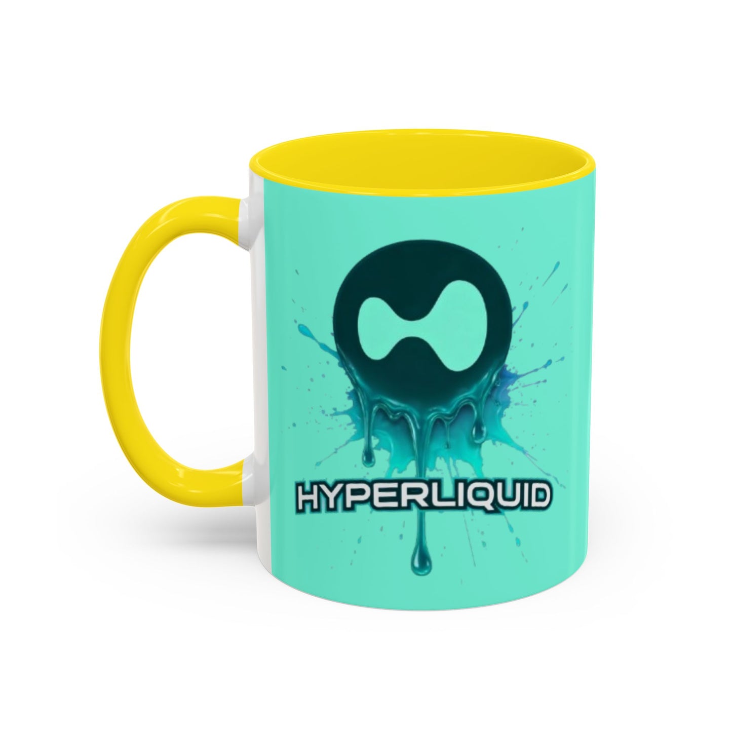 HYPE Drip Light Hyperliquid Accent Mug by cypherpunkgear.com