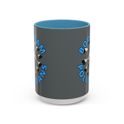 Bodycam the Politicians Cameras Grey Accent Mug by cypherpunkgear.com