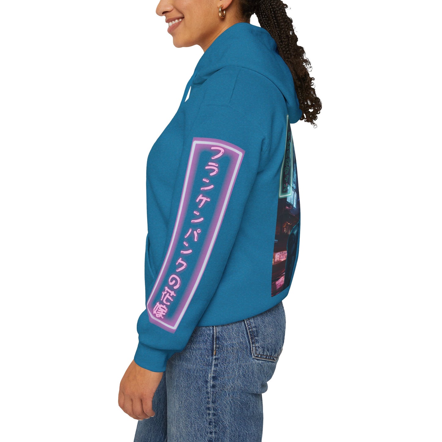 Neon Bride of Frankenstein Hoodie Unisex Hooded Sweatshirt by CreepyCrafts.boo