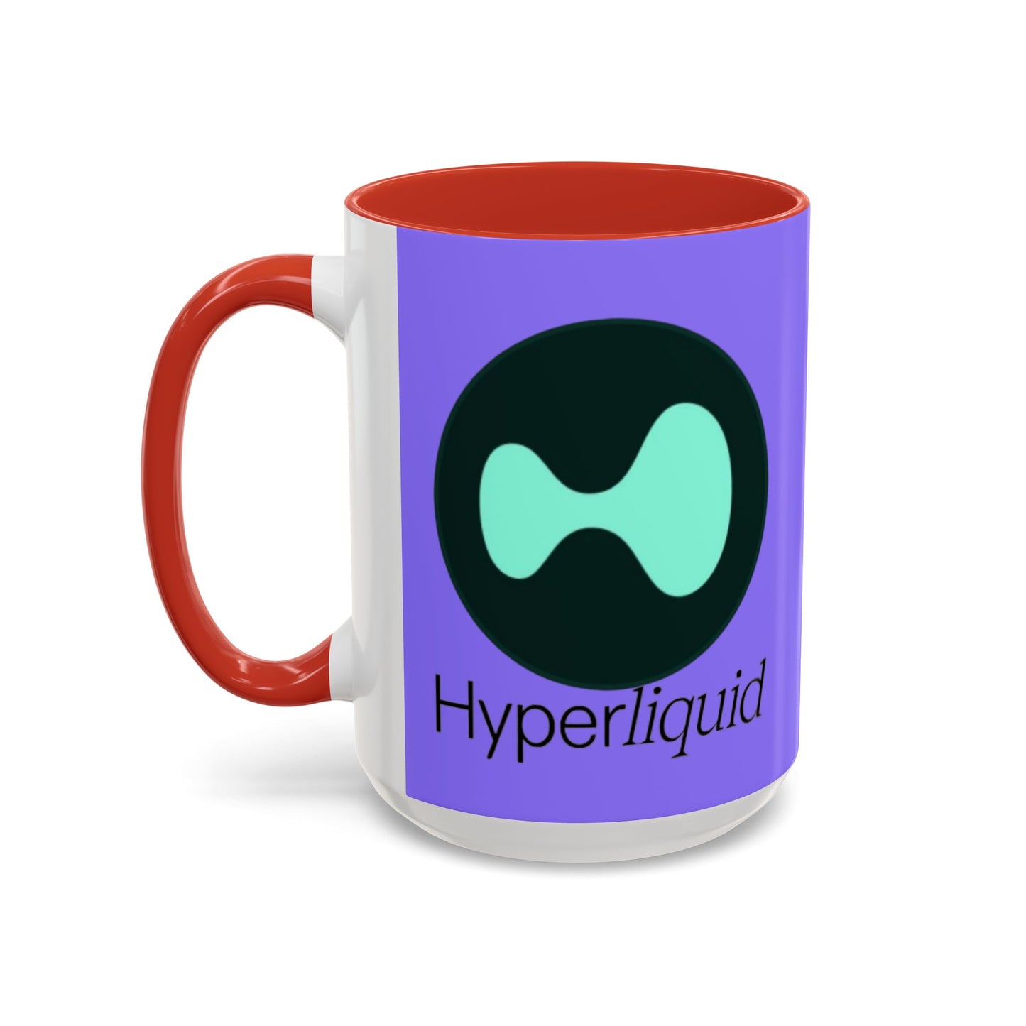 Hyperliquid Black font Light Purple Accent Mug by cypherpunkgear.com