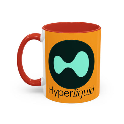 Hyperliquid Black font Orange Accent Mug by cypherpunkgear.com