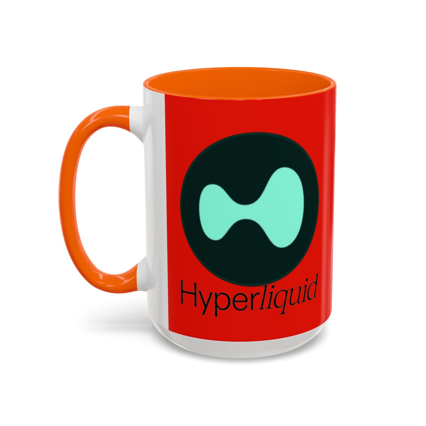 Hyperliquid Black font Red Accent Mug by cypherpunkgear.com