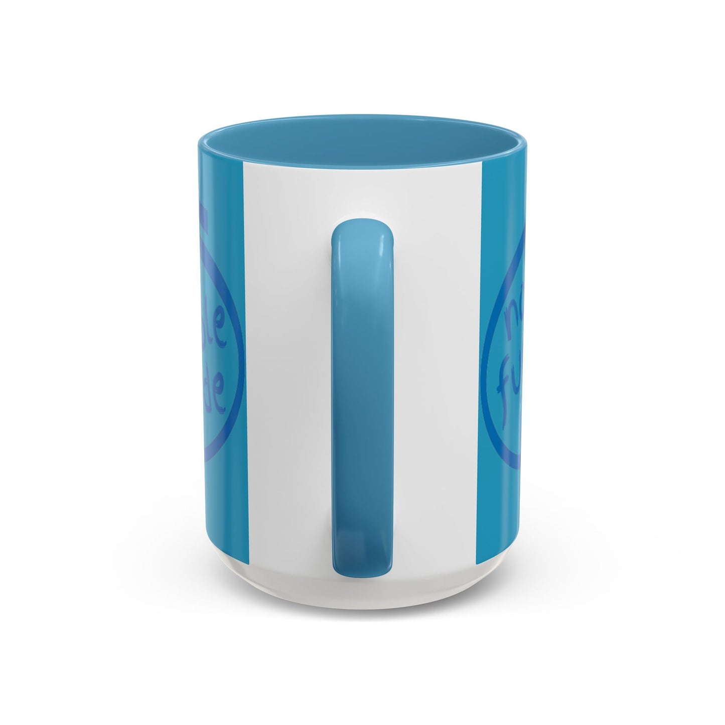 Non-Fungible Inside Turquoise Accent Mug by cypherpunkgear.com