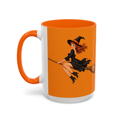 Hazel Hex Orange Accent Mug by CreepyCrafts.boo
